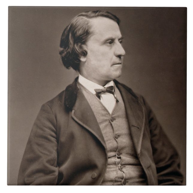 Azulejo Louis Blanc (1813-82), de 'Galerie Contemporaine (Frente)