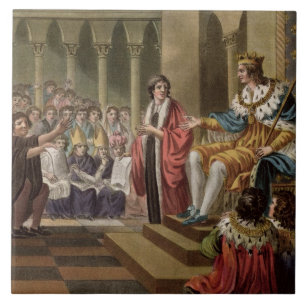 Azulejo Louis XII (1462-1515) declaró al padre del Peopl