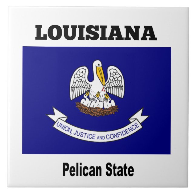 Azulejo Louisiana, Estado Pelicano, (Frente)