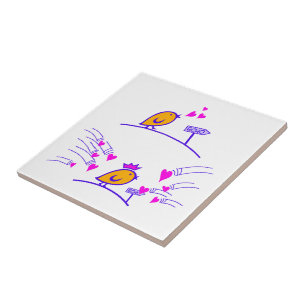 Azulejo LOVE ECHO - Comic Birds Tweetlercools 3