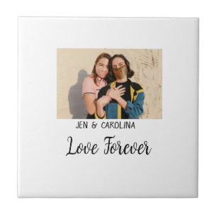 Azulejo Love Forever LGbtq pareja orgullo agregar nombre d