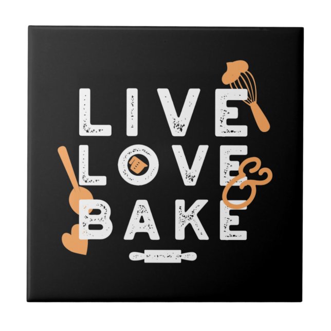 Azulejo Love Life, Bake Bliss: Inspiradoras citas en masa (Frente)
