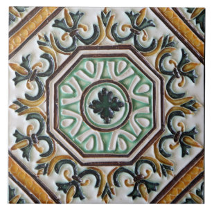 Azulejo Loza española antigua mayólica