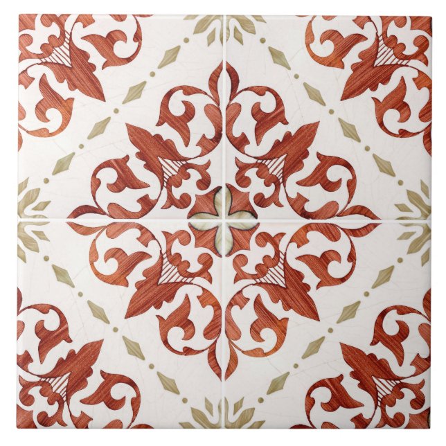 Azulejo Loza tradicional portuguesa vidriada  (Frente)
