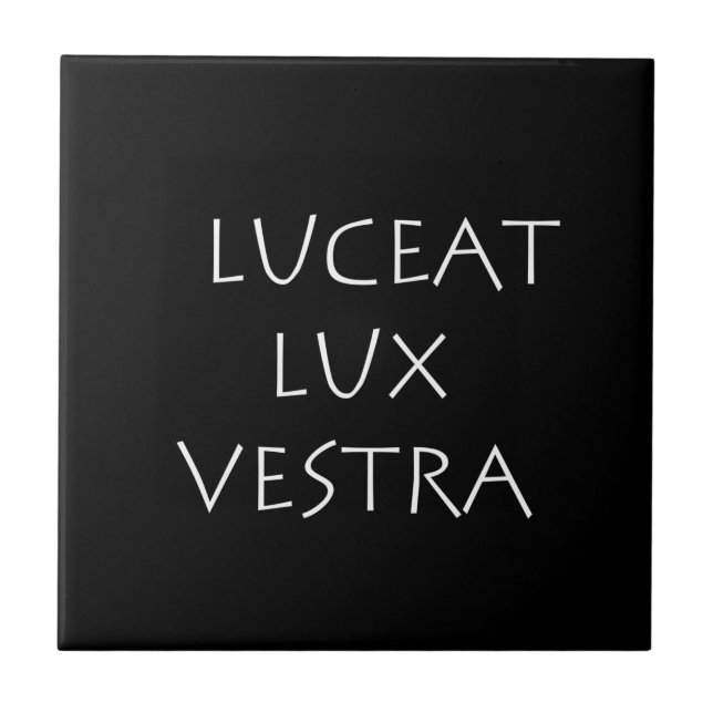 Azulejo Luceat lux vestra (Frente)