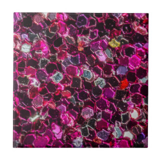 Azulejo Luces destellantes rosadas y moradas con patrón Bo