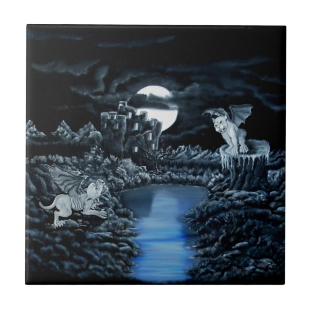 Azulejo Lucha entre el distrito de Golem y Dolem (Frente)