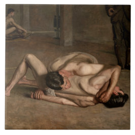Azulejo Luchadores (de Thomas Eakins)