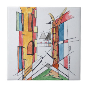 Azulejo Lugar Dauphine  Isla de la Cite, París