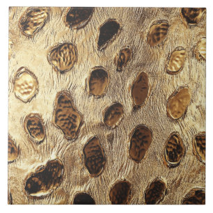 Azulejo Lugares de animales metálicos del Leopardo de oro
