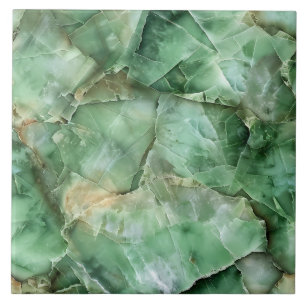 Azulejo Lujoso Gemstone Verde Oscuro Estético Moderno