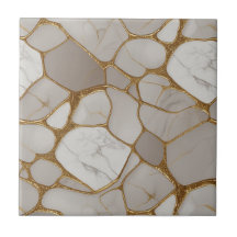 Lujoso Mosaico de Mármol Dorado - Original Elegant