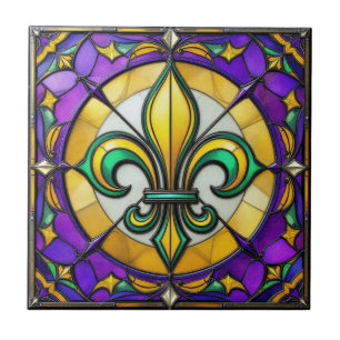 Azulejo Lumina Lis - Fleur de Lis Ceramic Tile