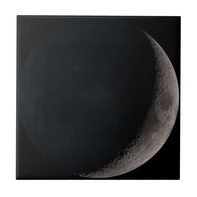 Azulejo Luna creciente de imágenes de la NASA (Frente)