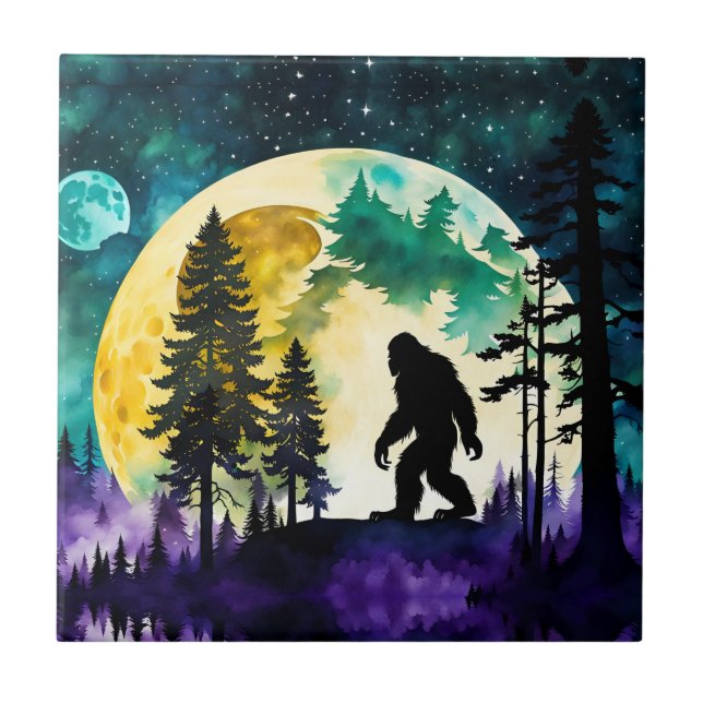 Azulejo Luna de Sasquatch (Frente)