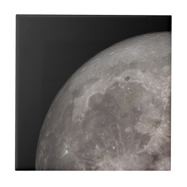 Azulejo Luna llena mosaico de imagen de la NASA mosaico en (Frente)