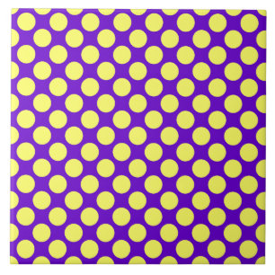 Azulejo Lunares amarillos con el fondo púrpura STaylor