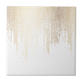 Azulejo Luxe Faux Gold Confetti Rain