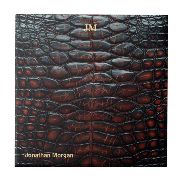 Azulejo Luxury Executive Monogram Premium Leather  (Frente)