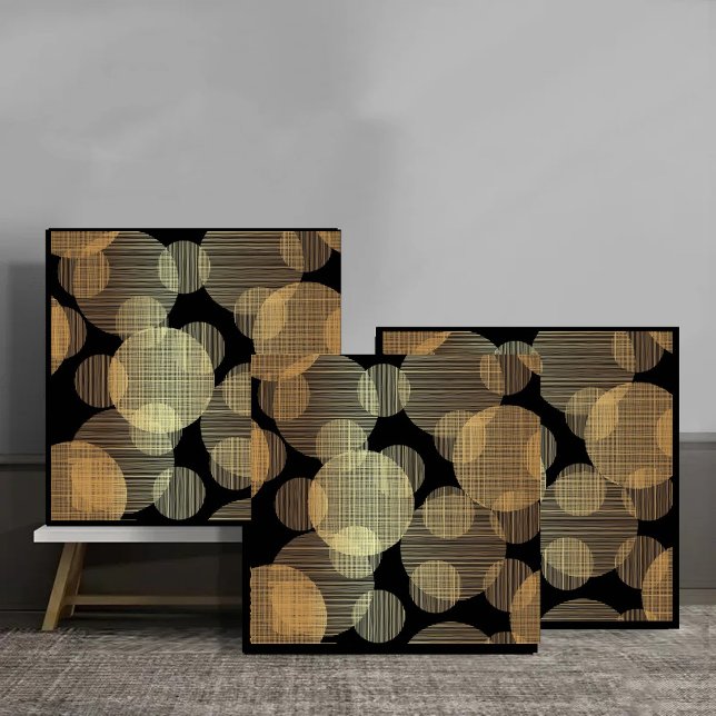 Azulejo Luxury Golden Circles Abstract (Subido por el creador)