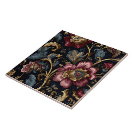 Azulejo Luxury Indian Floral Vintage Royal