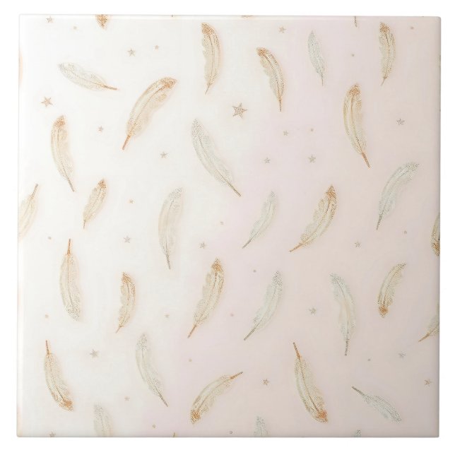 Azulejo Luxury Modern Feathers Boho Collection (Frente)