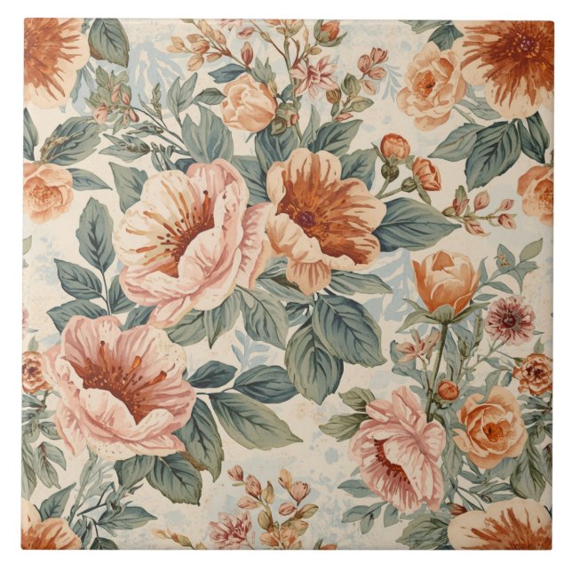 Azulejo Luxury Vintage Indira Floral  (Frente)