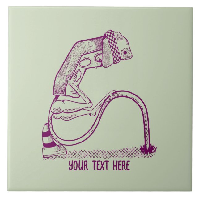 Azulejo Luz de tráfico deprimida (Frente)