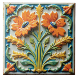 Azulejo Luz solar preservada en porcelana