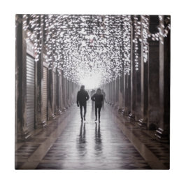 Azulejo Luz, sombras y simetría - sepia