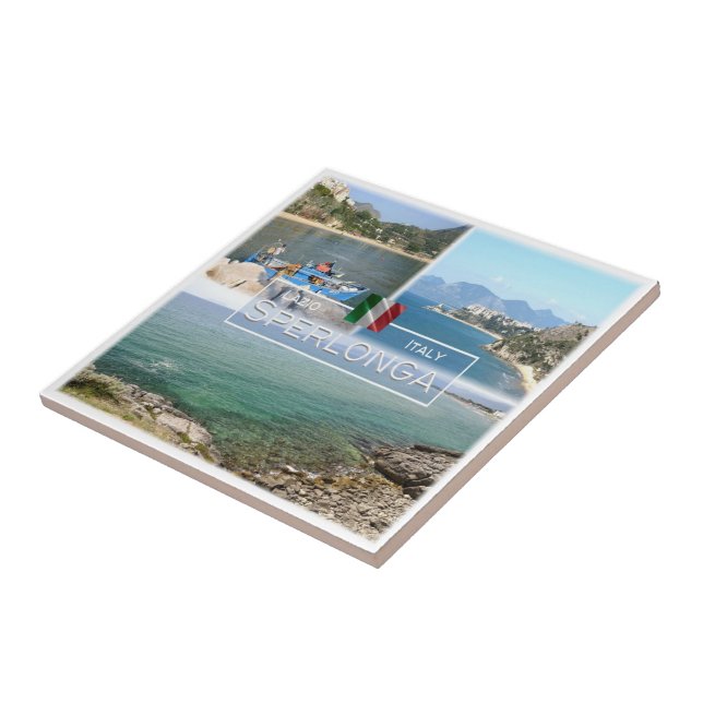 Azulejo LZO021 SPERLONGA, Lazio, Italia, (Lado)