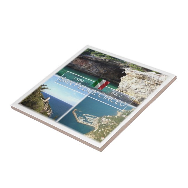 Azulejo LZO025 SAN FELICE CIRCEO, Lazio, Italia, (Lado)