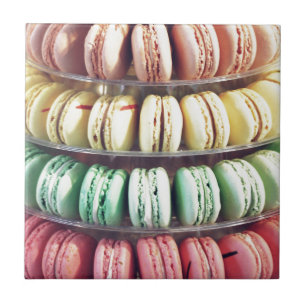 Azulejo Macaron francés de arcoiris ligero pastel