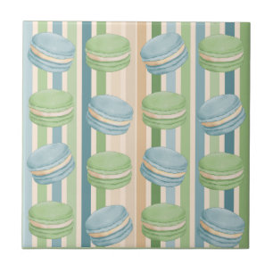 Azulejo Macaron Light Blue and Soft Olive Green