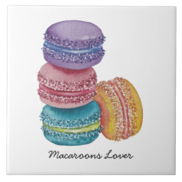 Azulejo Macarones De Arcoiris Cuidados En Acuarela