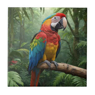 Azulejo Macaw Parrot