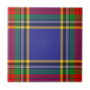 Azulejo MacBeth Clan Hunting Tartán Plaid