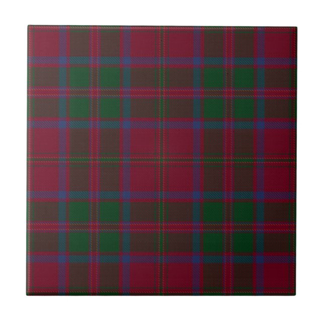 Azulejo MacDougall Clan Hunting Tartán Plaid (Frente)