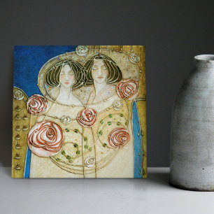 Azulejo Mackintosh Art Deco Mujeres y Rosas Decoración en