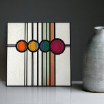 Azulejo Mackintosh Art Deco Resumen Decoración Floral Muro<br><div class="desc">Este azulejo cerámico presenta formas geométricas audaces y patrones florales intrincados que recuerdan al estilo icónico de Mackintosh. Era un destacado arquitecto, diseñador y artista escocés del movimiento Art Nouveau. Su trabajo se caracteriza por líneas limpias, formas geométricas y un fuerte sentido de simetría. Estos elementos están muy bien representados...</div>