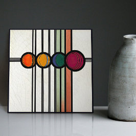 Azulejo Mackintosh Art Deco Resumen Decoración Floral Muro