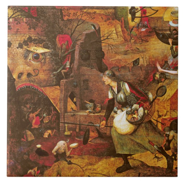 Azulejo Mad Meg (Grasa desmojada), Pieter Bruegel (Frente)