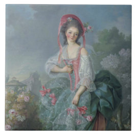 Azulejo Mademoiselle Guimard (por Jacques-Louis David)