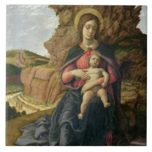 Azulejo Madonna de la cueva, 1488-90 (tempera en el panel)