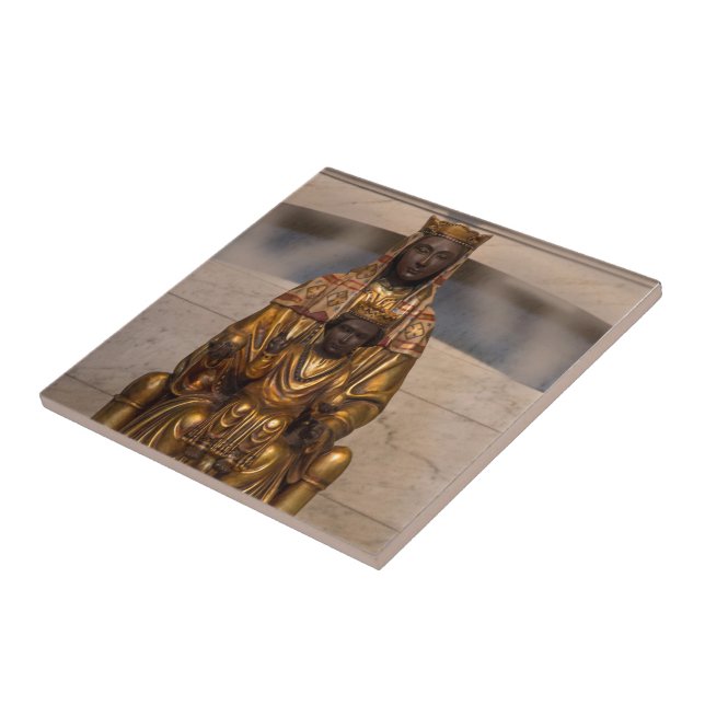 Azulejo Madonna de Montserrat Black Madonna España (Lado)