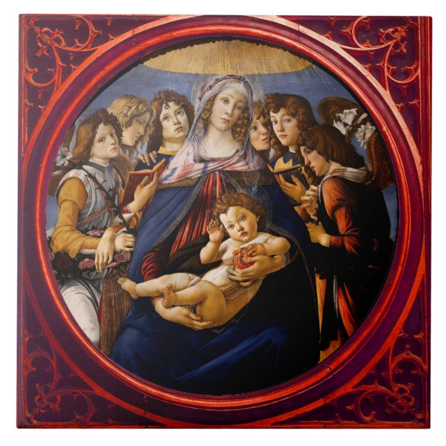 Azulejo Madonna del granado (Frente)