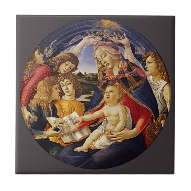 Azulejo Madonna del Magnífico por Botticelli (Frente)