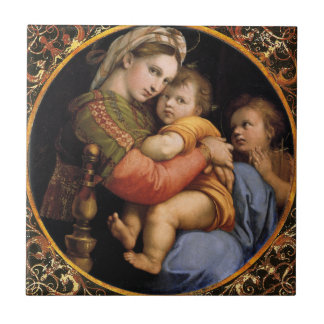 Azulejo Madonna della sedia de Raphael Tile decorativo