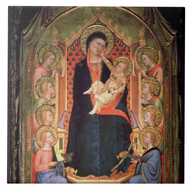 Azulejo Madonna y niño, 1347 (Frente)