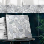 Azulejo Madre de la perla - Collage de las células N17<br><div class="desc">Esta magnífica baldosa es parte de mi colección Abalone Dream. Úsalo solo o en combinación con otras baldosas para crear un aspecto impresionante en el cuarto de baño o en la ducha, como por ejemplo mosaicos acentuados de azulejos detrás del mezclador o la bañera, o utilícelos para artesanías, mesa de...</div>